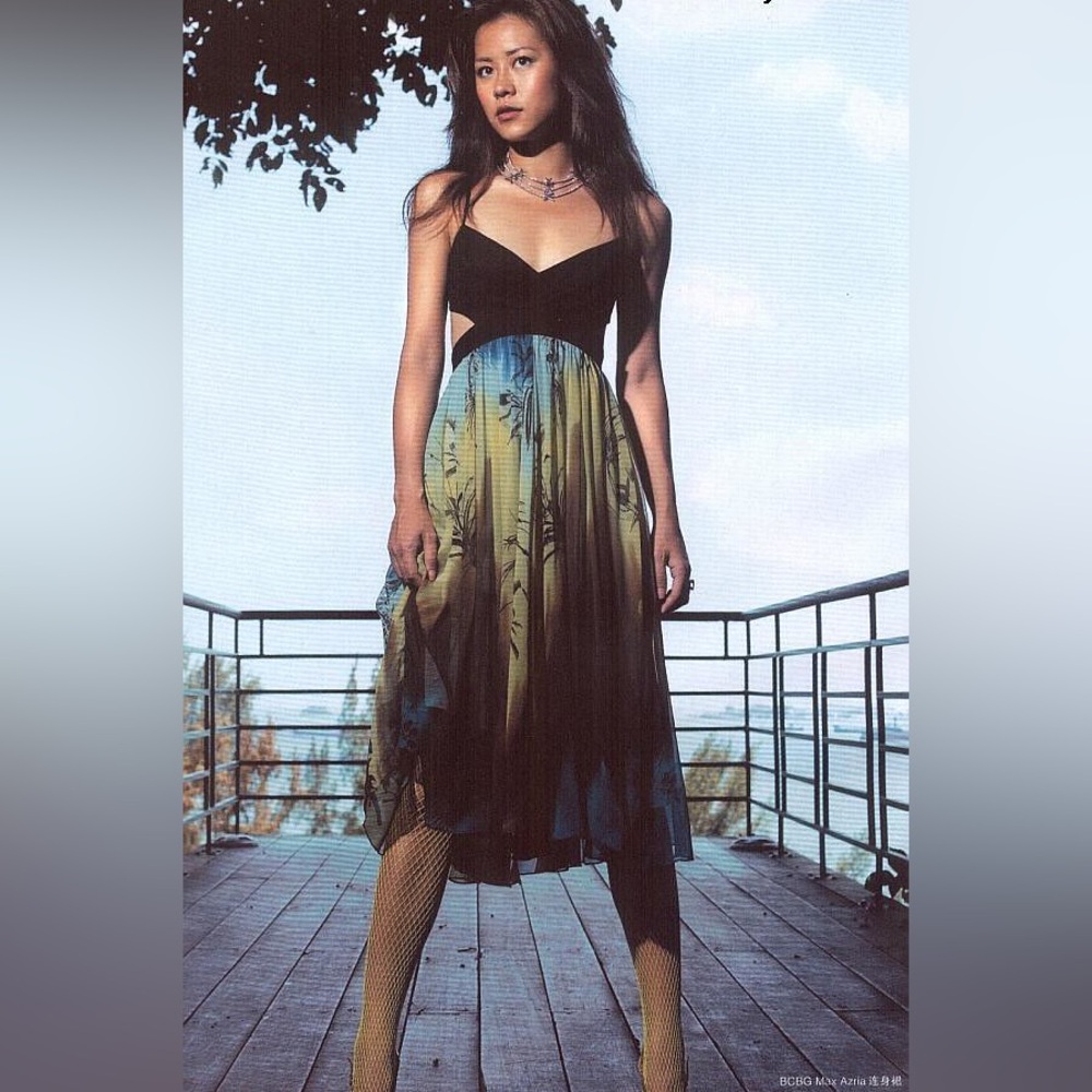 VTG Y2K BCBG Max Azria Backless Dress size 2